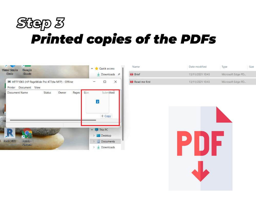How to print multiple PDF files in Windows - Printed copies of the PDFs