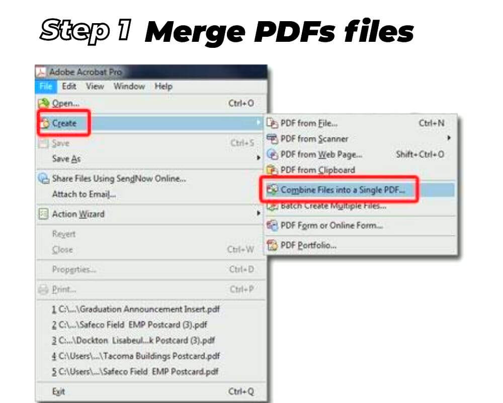 Print-Multiple PDFs at Once on Adobe offline- Merge PDFs files