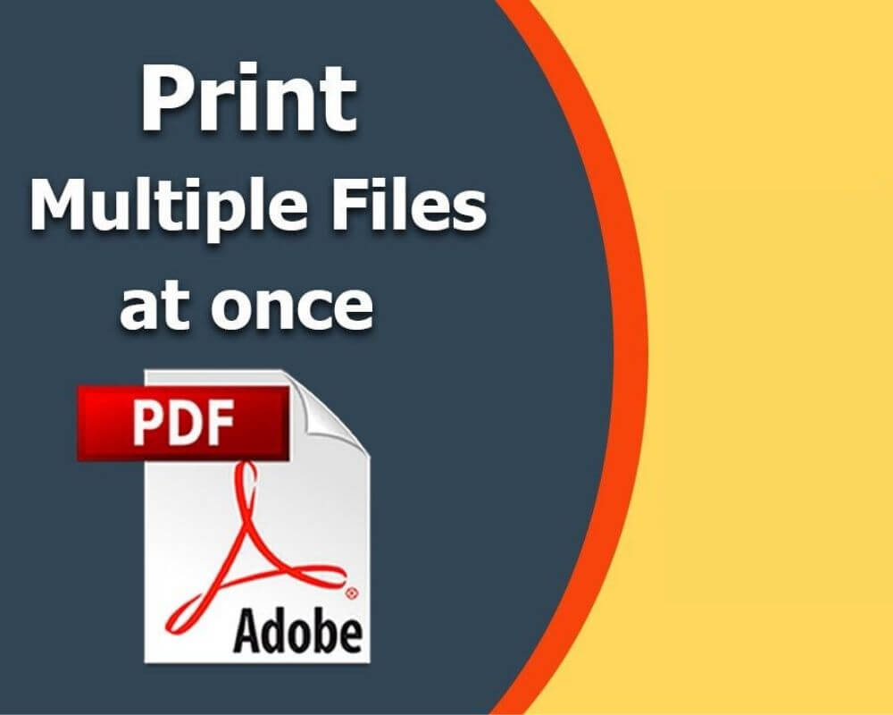 Printing multiple PDFs at once