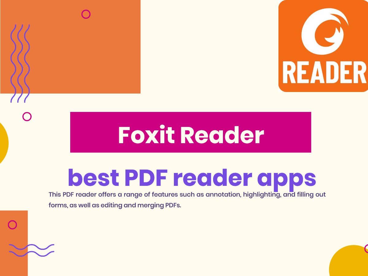 best pdf reader- Foxit Reader