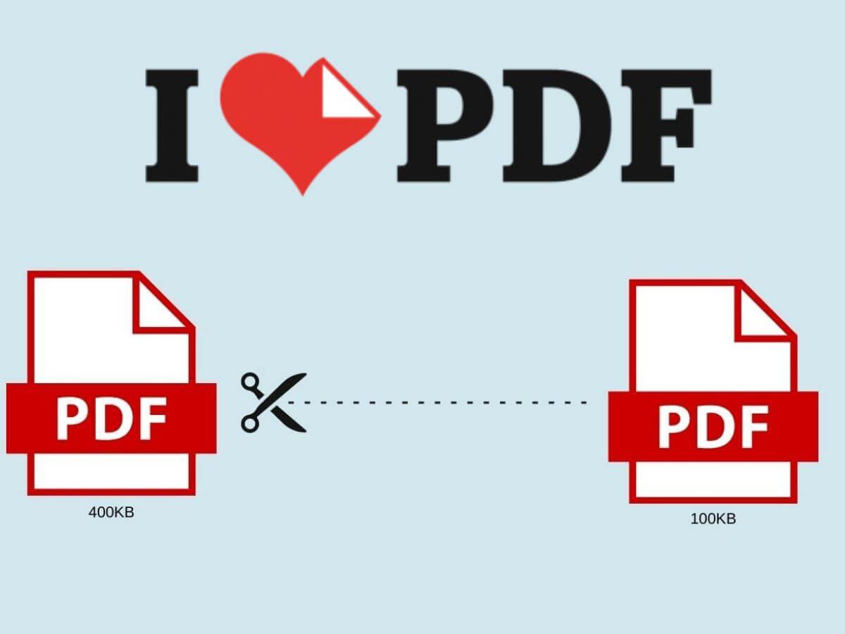reduce PDF file size with ilovepdf