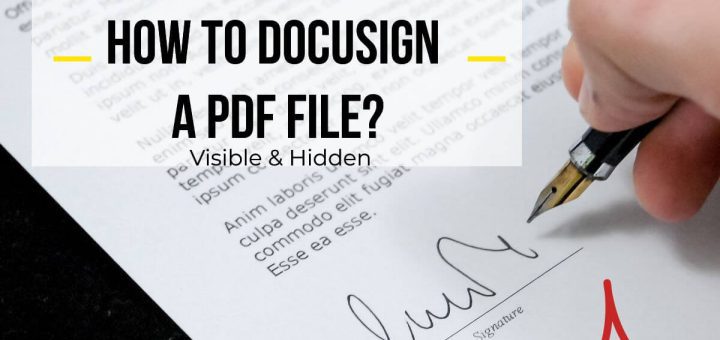How to Docusign PDF files