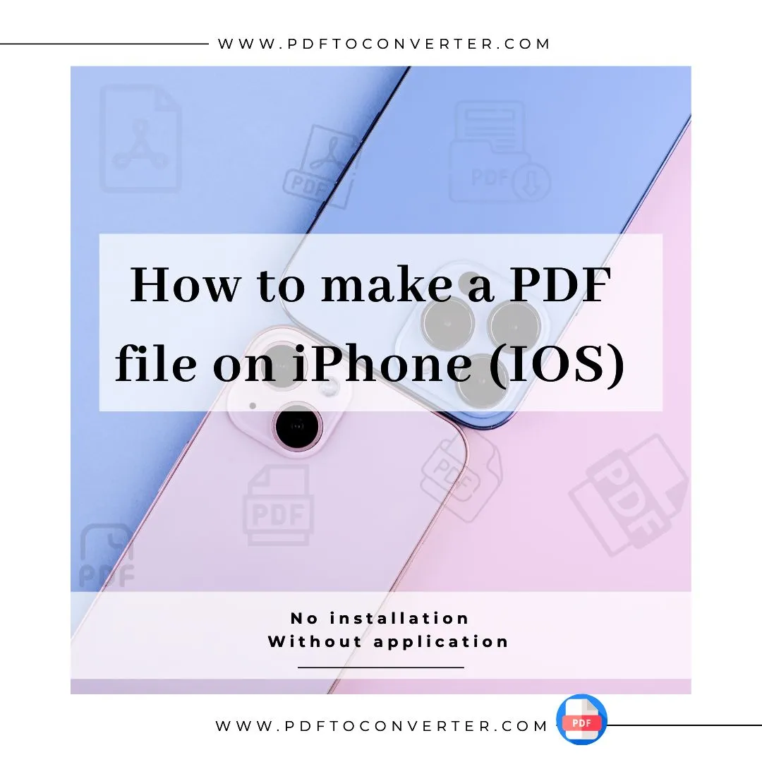 How to create a PDF file on iPhone