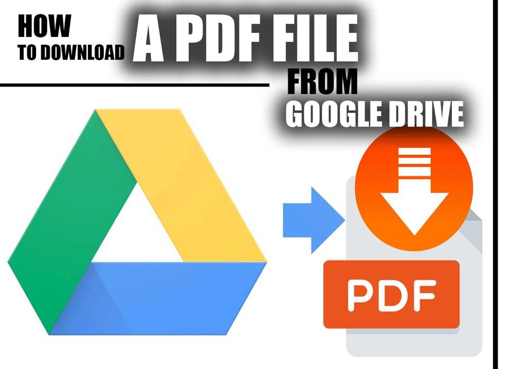 How to download a PDF file from Google drive