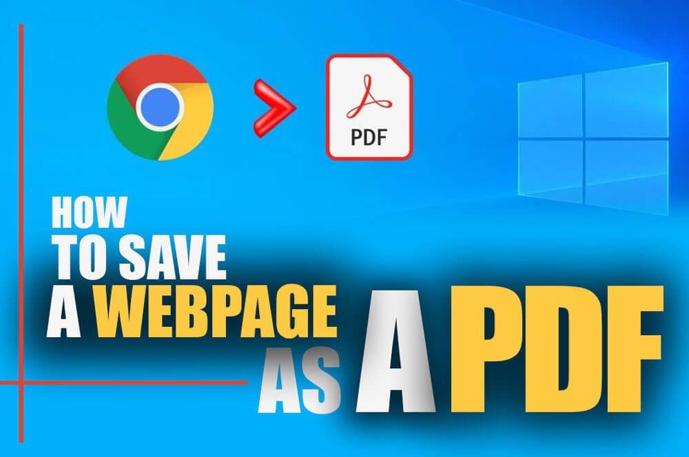 How to save a webpage as a PDF?