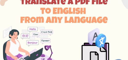 How to translate a pdf file to English