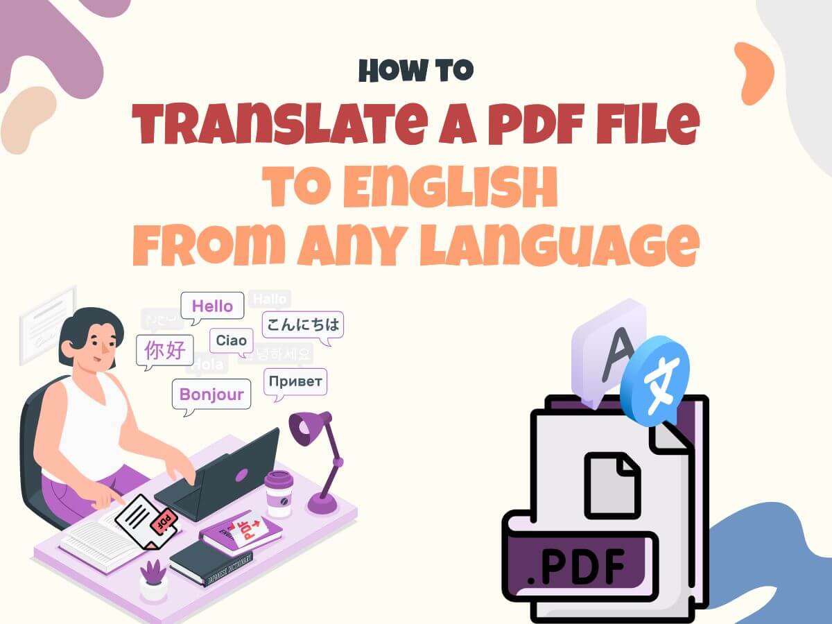 How to translate a pdf file to English