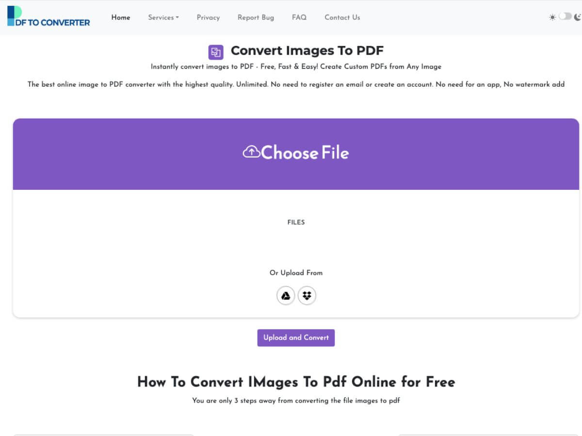 how to convert png to pdf free