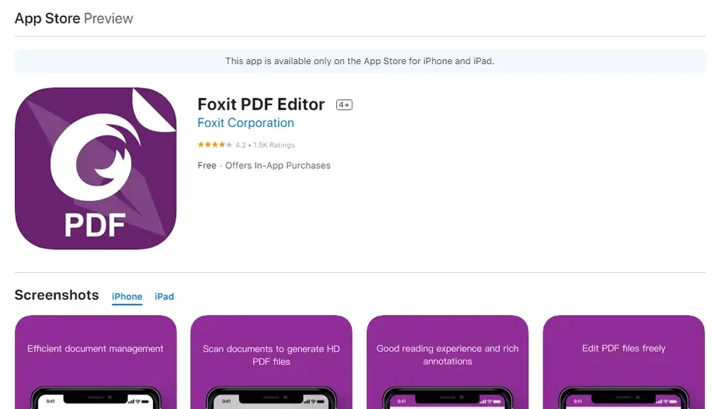 pdf reader for Iphone or Ipad