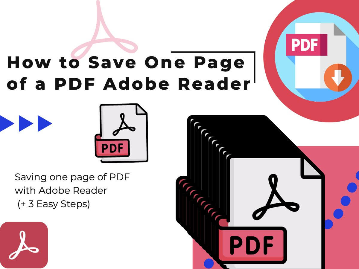 Saving one page of PDF with Adobe Reader
