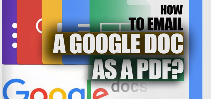 How to email a Google doc as a PDF