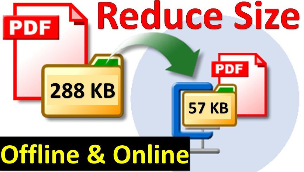 use Adobe reader to reduce the PDF file size