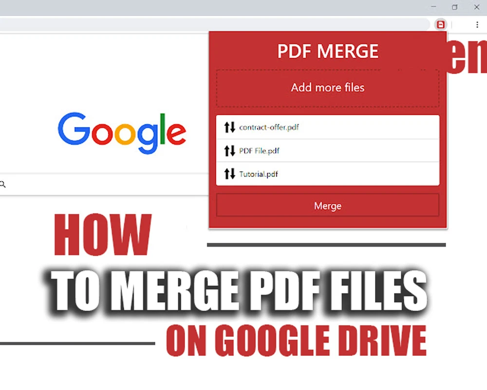 how to merge pdf files on google drive