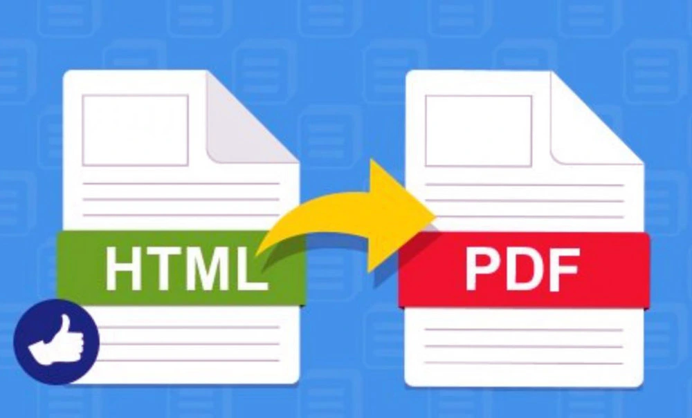 save HTML as PDF file