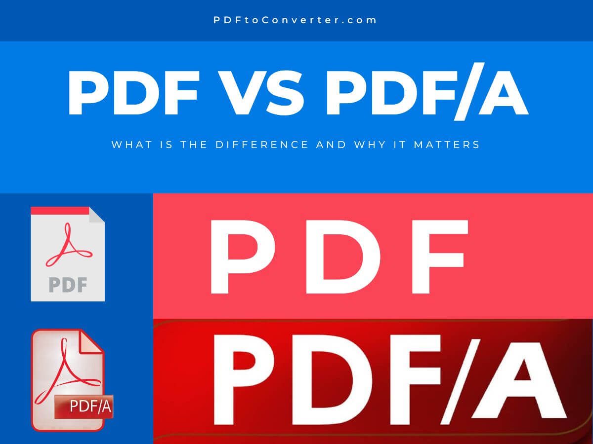 Difference Between PDF-A and PDF