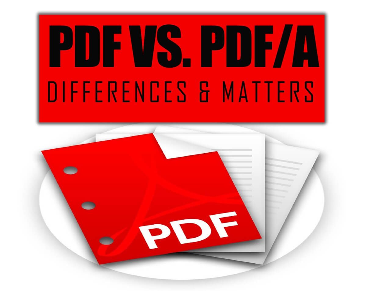 Is there a difference between PDF and PDF A
