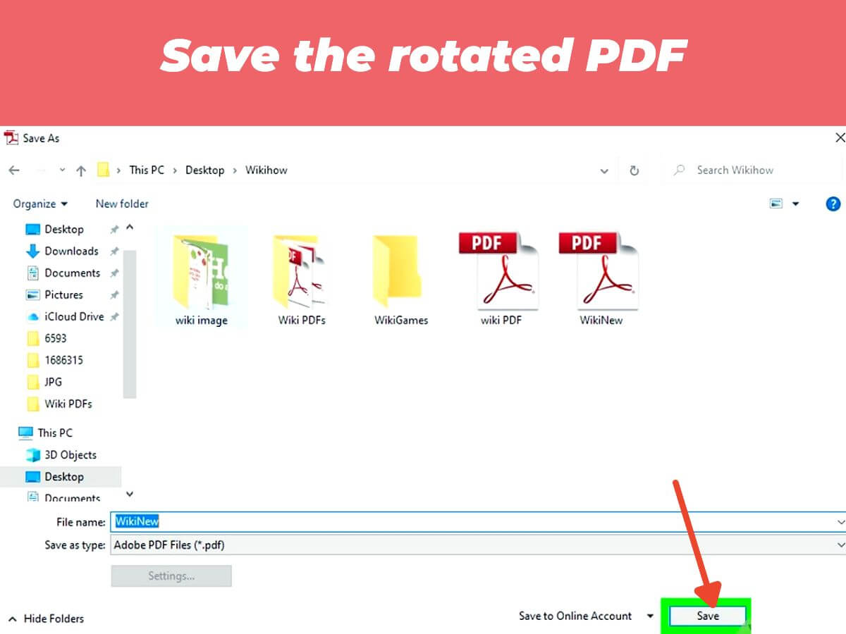 Save the rotated PDF