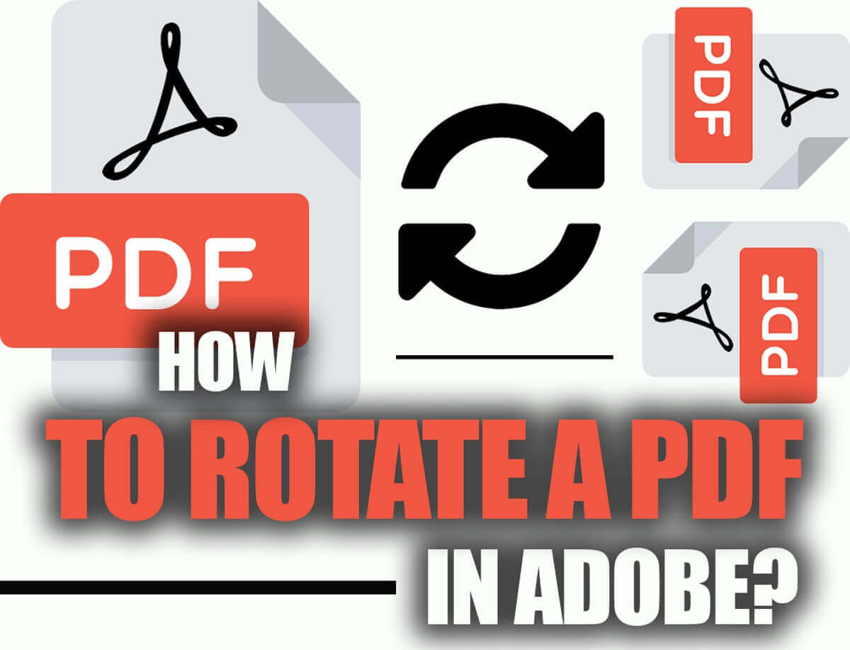 how you can rotate your PDF in Adobe