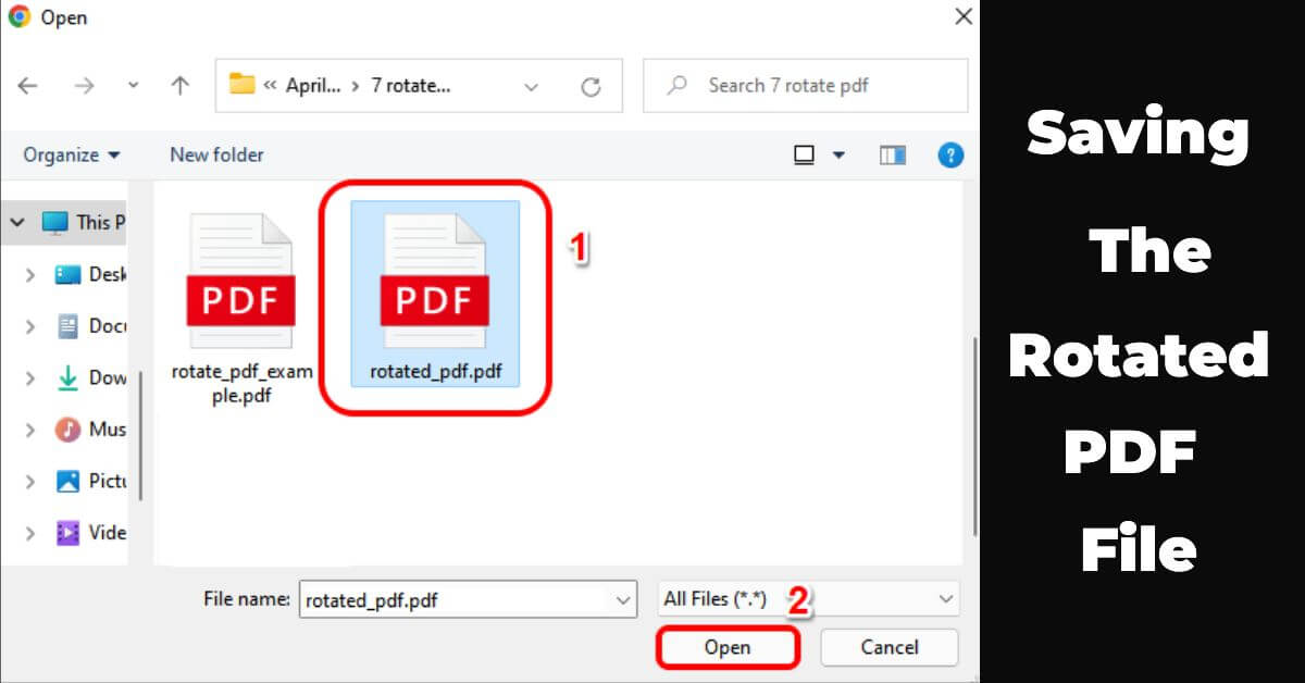 Download the rotated PDF file in Google Drive