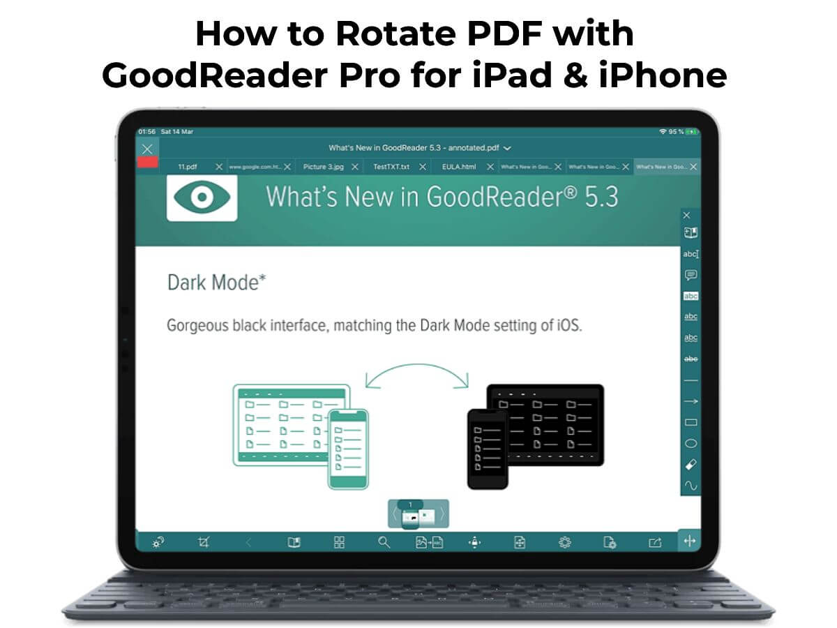 How to Rotate PDF with GoodReader Pro for iPad and iPhone