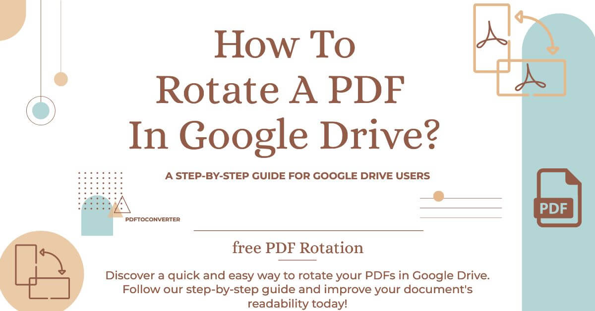 Rotate PDFs with Ease: A Step-by-Step Guide for Google Drive Users