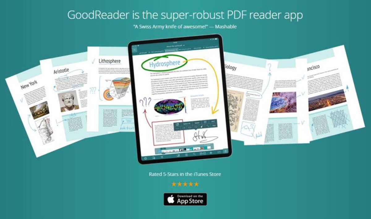 How to rotate PDF using GoodReader