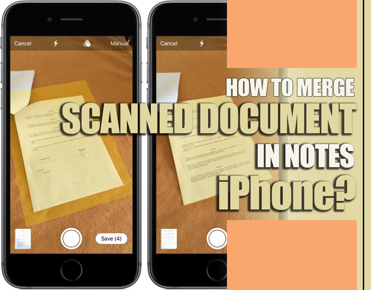 Merge Scanned Documents in Notes on iPhone