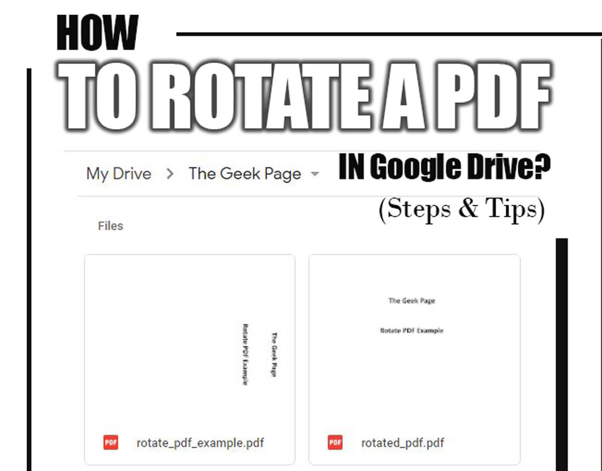 Quick Guide to Rotating PDFs in Google Drive
