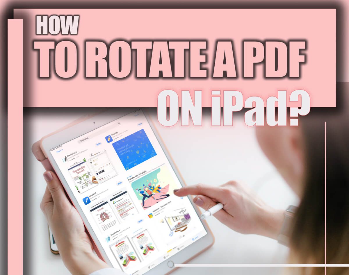 Rotate a PDF on iPad