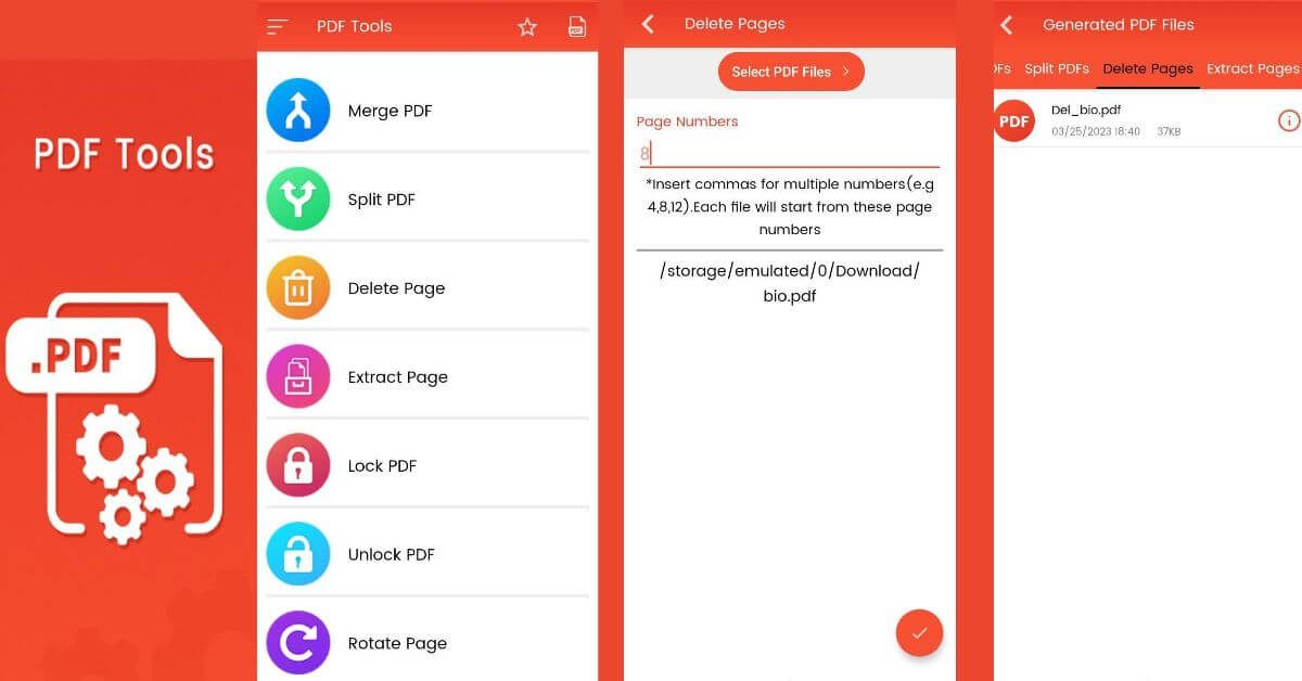 Say Goodbye to Unwanted PDF Pages with PDF Tools on Your Android Phone