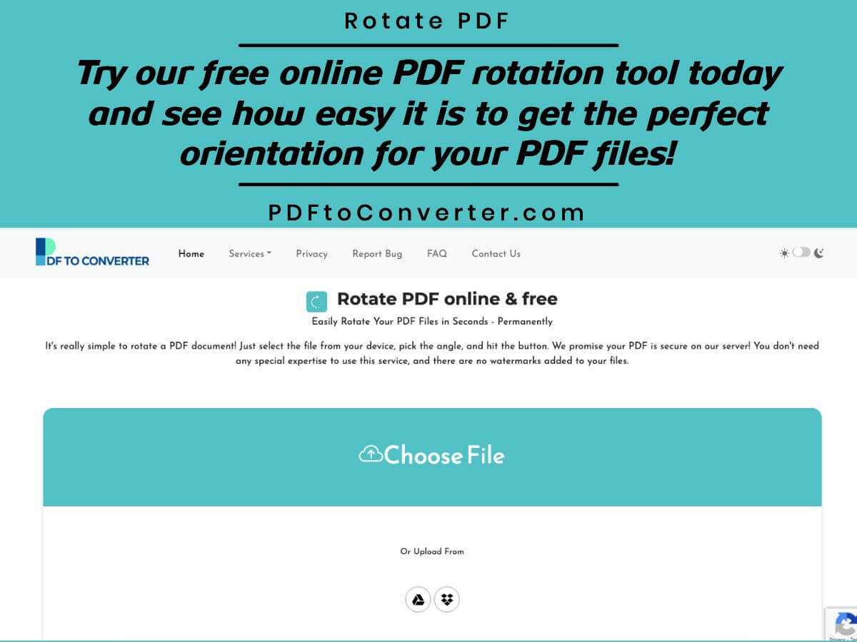 how to rotate a pdf for free