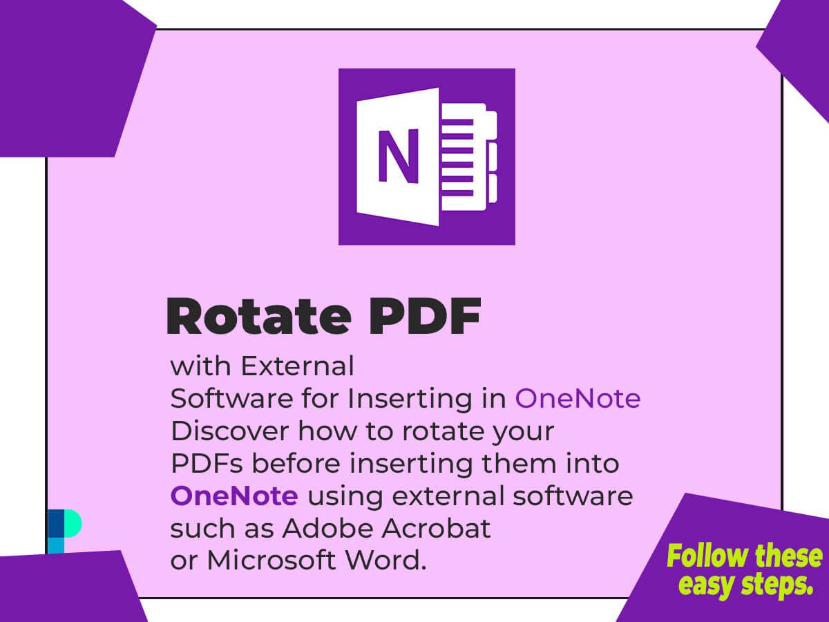 Rotate PDF with External Software for Inserting in OneNote