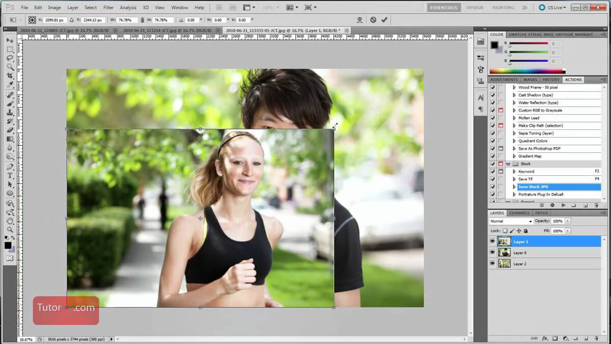 How do I extract an image from Photoshop
