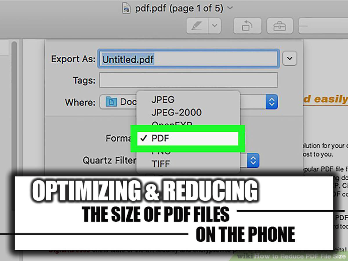 reduce pdf size on phone